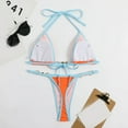 thumbnail image 6 of Prolriy Bikini Sets for Women Summer Bikini Comfortable Fabric Beach Swimsuit Womens Split Swimsuit Set Womens Swimsuits Orange S, 6 of 8