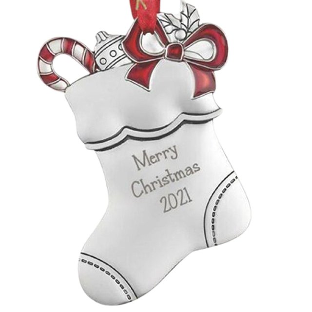 Adorno para árbol de Navidad, colgante de aleación creativo, fiesta de Navidad personalizada