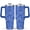 Blue, variant on 40oz Tumbler with Handle & Straw, Stainless Steel Insulated Cup, Leak Proof Travel Mug, Keeps Drinks Hot/Cold, Nurse Coffee Cup, Gifts for Women Men
