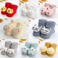 thumbnail image 2 of Baozhu 8 Pairs Baby Anti Slip Socks with Grips Cute Plush Cartoon Gripper Socks Warm Non-skid Toddler Socks for 0-1 Years Infant Boys Girls, 2 of 12