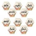 thumbnail image 2 of de número de para boda, forma hexagonal, caligrafía impresa, numerada para decoración de , , , Gloria Signos de números, 2 of 7