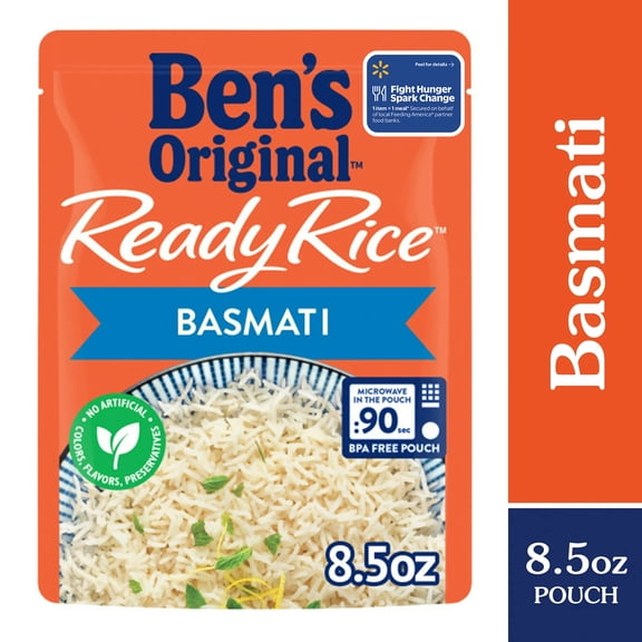Ben's Original Ready Rice Basmati Rice, Easy Side Dish, 8.5 Ounce Pouch