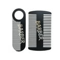 thumbnail image 1 of 1/2Pcs New Stainless Steel Double Sided Men's Beard Comb Portable Mini Ring Oil Head Comb for Barber Salon Home Styling Tools, 1 of 6