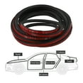 thumbnail image 3 of 5m Universal Car Door Rubber Seal Strip Self Adhesive Automotive Door Soundproofing Weather Stripping, Double Layer 5-Hole Auto Weatherstrip fit Truck Pickup RVs, 3 of 9