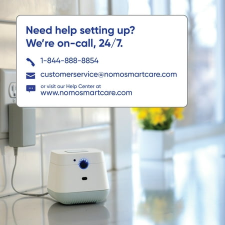 Nomo Smart Care - Smart Care Essential Care Kit - Easy set-up, real-time remote 24/7 caregiver check-in system with 911 dispatch support - Gray