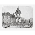 thumbnail image 1 of Paris Bath Mat, View from the Pont Neuf Historical French Landmark Urban Architecture Drawing, Non-Slip Plush Mat Bathroom Kitchen Laundry Room Decor, 29.5 X 17.5 Inches, Black and White, Ambesonne, 1 of 2