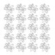 thumbnail image 3 of 120pieces Flower Pendant Antique Silver Hollow Flower Bead With Hole For Diy, 3 of 5