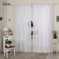 thumbnail image 1 of 2 Pcs Panneaux de Voilage Fente Supérieure Rideaux en Filet Simple Rideau de Fenêtre Déco Maison, 1 of 7