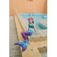 thumbnail image 4 of Hejin Mermaid Tails for Swimming with Monofin Girls Mermaid Tail Swimsuit Bathing Suit for Kids 4PC, 4 of 6