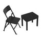 thumbnail image 5 of Figura de Acción Mini Silla de Escritorio Modelo 1:12TH Accesorios para Sillas de Mesa en Miniatura Adorno de Juguete para Niños Estilo Moderno Silla negro, 5 of 8