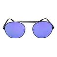 thumbnail image 2 of GUESS Gu3028 Round Sunglasses, Matte Black & Mirror Violet, 55 mm, 2 of 5