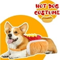 thumbnail image 2 of UOSIA Dog Hot Dog Costume, Dog Halloween Costumes Funny Pet Hot Dog Costume, 2 of 5
