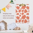 thumbnail image 7 of 12.5"x9" Orange Leopard Print Clipboards, Standard A4 Letter Size Nursing Clipboard with Low Profile Metal Clip Decorative Clip Board for Office Supplies,Silver, 7 of 7