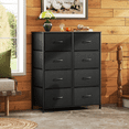 thumbnail image 5 of GALAXHERO 8 Drawer Fabric Dresser for Bedroom, Storage Bins Chest of Drawer for Closet, Living Room, Hallway, Charcoal Black, 5 of 8