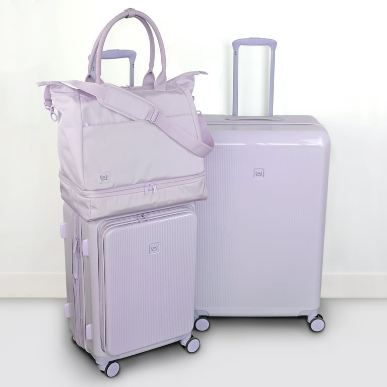 るみたん　クリエセット The Home Edit 28 in Hardside Checked Luggage with Removable Duffel