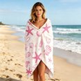 thumbnail image 5 of SUYOLL Large Microfiber Beach Towel Seashell Theme Quick Drying Sand Resistant Soft Travel Bath Towel For Adults Ideal For Beach Pool And Outdoor Activities, 5 of 5