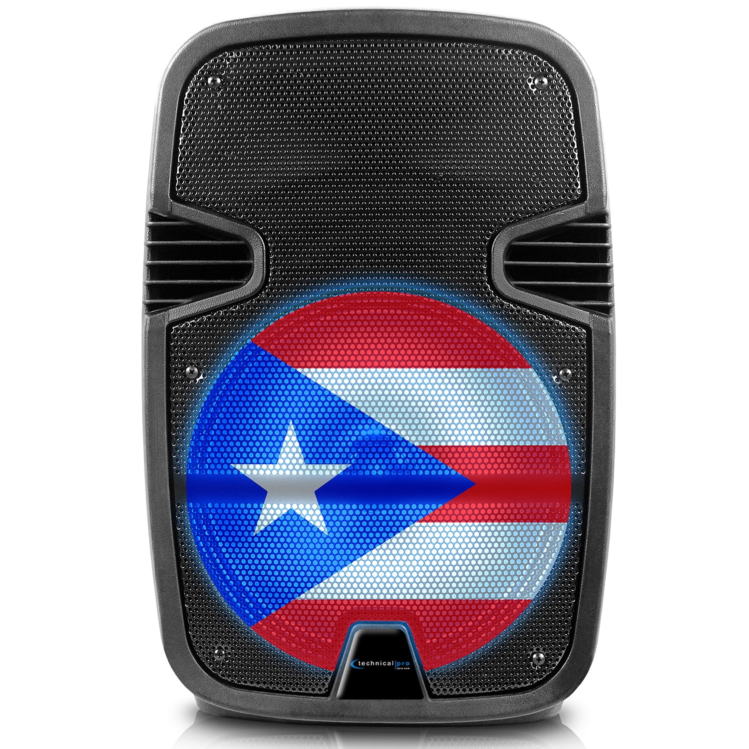 Technical Pro 2000 Watts Rechargeable 12 Inch Puerto Rico Bluetooth LED
