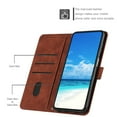thumbnail image 6 of Designed for Samsung Galaxy A16 4G/5G Case Wallet, Women Flip Folio Cover with Embossed PU Leather Stand Credit Card Holders Slots Wrist Strap Phone Case Skin Friendly for Samsung Galaxy A16, Brown, 6 of 9
