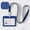Navy, variant on Vivcore Navy ID Badge Holder with Lanyard, Waterproof Clear Employee Name Tag ID Card Holder for Office, Nurses and Students