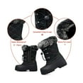 thumbnail image 7 of Kushyshoo Snow Boots Lined Waterproof Black Winter Boot Big Kid Size 5, 7 of 7