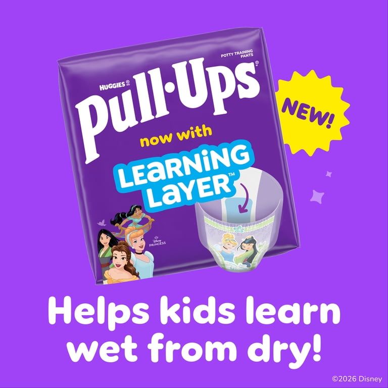 Pull-Ups Girls' Potty Training Pants, 6T-7T (55-75 lbs), 44 Count