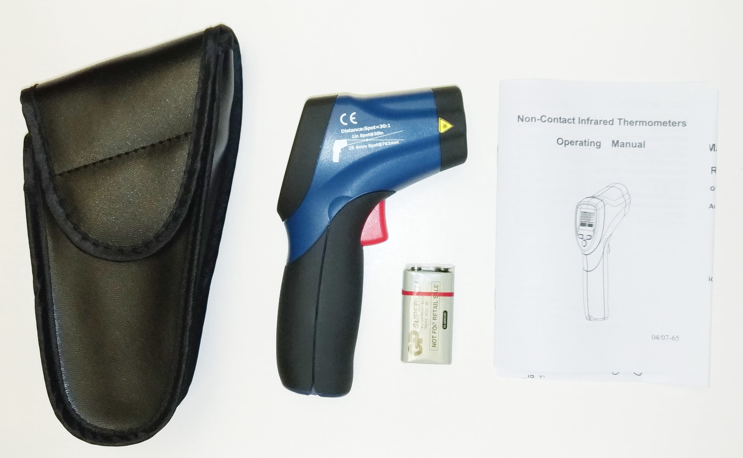 CEM DT-8865 Non-contact IR Thermometer Gun with Dual Laser up to 1832 Deg F, 1000 Deg C 30:1 D/S Ratio