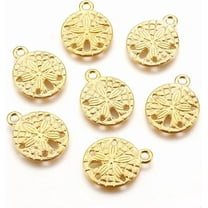 10 Pcs Sand Dollar Charms Pendant Tibetan Style Alloy Pendants Jewelry Making Charms Metal Charms Pendant Pendant Ornament for Women DIY Necklace Bracelet Earring Jewelry Craft Making