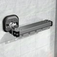 thumbnail image 4 of Wall Mounted Retractable Drying Rack Expandable Aluminum Shelf With Suction Cups And Hooks For Efficient Space Saving Laundry Storage, 4 of 4