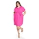 thumbnail image 1 of Vestido camisero de lino Roman Fashion /Tallas Extras, 2336 (Fiusha) fucsia 42, 1 of 5