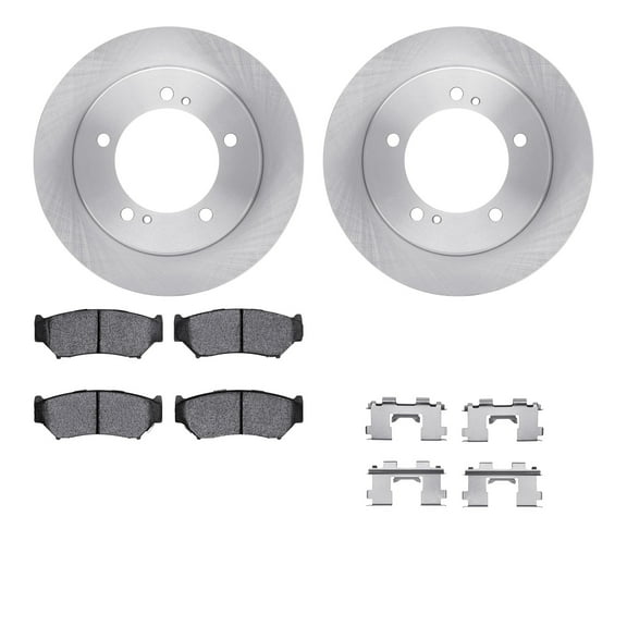 Dynamic Friction Company Front Brake Rotors with 5000 Advanced Brake Pads includes Hardware 6512-47275