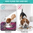 thumbnail image 4 of Decorative Paisley Print Pet Food Mat - Vibrant Bohemian Design, Non-Slip Dog Bowl Mat with Absorbent Foam Core, 4 of 5