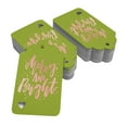 thumbnail image 2 of Inkdotpot Merry And Bright Christmas Bottle Tag Real Rose Gold Foil Favor Hang Tags Pack Of 50, 2 of 6
