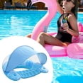 thumbnail image 1 of Piscina Inflable Flota Con Un Gran Dosel Cama Flotante Para Diversión De Agua Viaje Azul   Silla De Flotación De La Piscina  Piscina Inflable Float Silla, 1 of 10