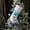 Blue, variant on Christmas Stockings With Lights Blue Old Man Snowman Glowing Candy Bag Christmas Shu Decoration Gift Socks