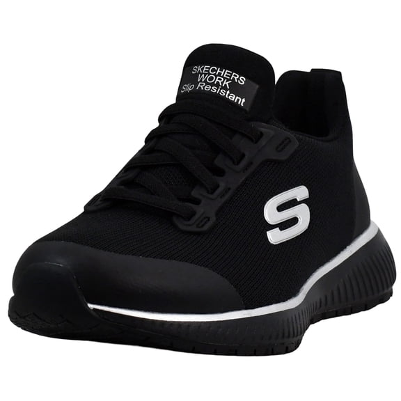Skechers Women's Squad Food Service Slip-Resistant Shoes, Relaxed Fit with a Lace-Up Front