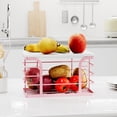 thumbnail image 5 of Small Grocery Bag Holder,Wall Mount Trash Bag Holder Dispenser with Bamboo Top,Suitable for Garbage Bags of 100 Rolls under 13 Gallons,Pink, 5 of 8