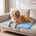 thumbnail image 6 of Dog Cooling Mat Ice Silk Pet Cooling Pad Breathable, No Need to Freeze or Refrigerate, Reusable Summer Cooling Bed for Indoor Outdoor Car & Crate, 6 of 7