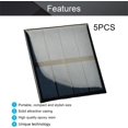 thumbnail image 3 of HUGFEGWE 5pcs 2V 0.6W Solar Panel Polysilicon Mini Solar Cells DIY Electric Toy Materials for Battery Power LED 82x70mm U2536-19504, 3 of 4