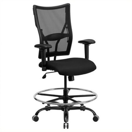 Scranton & Co Mesh Drafting Chair with Arms in Black | Walmart Canada