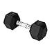 thumbnail image 3 of Yes4All Cast Iron - Chrome Grip Hex Dumbbell - 20 lbs - Single, 3 of 4