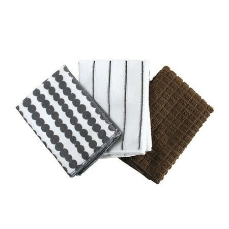 

SPICE OF LIFE Micro Towel Set of 3 Vari Chevron Red 30 × 30cm Microfiber Loop Cleaning Cross Petit Gift Greetings Moving JLLY4039RD