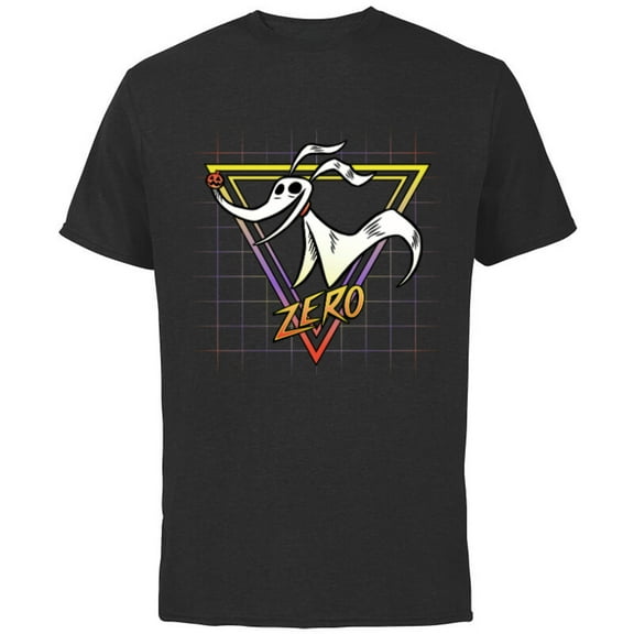 Disney Nightmare Before Christmas Zero Retro 90s - Short Sleeve Cotton T-Shirt for Adults - Customized-Black