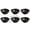 Black, variant on Sauce Dishes Set of 6, Wheat Straw Dipping Bowls for Soy Sauce and Condiments, Unbreakable Small Plates, Dishwasher and Microwave Safe Reusable Appetizer Dishes