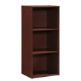 thumbnail image 1 of Pemberly Row Three Shelf Wooden Bookcase in Mahogany Finish, 1 of 5