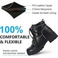 thumbnail image 6 of Dream Apparel Women's Motorcycle Boot Ankle Booties Riding Boots Biker Boots for Women, 6 of 8