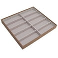 thumbnail image 1 of Bandeja De Soporte Para Gafas De Sol, Caja De Almacenamiento De Gafas De Sol De Grano De Madera De PU Bandeja De Exhibición De Gafas De Sol Ligeras Para Tienda De Gafas, 1 of 7