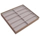 thumbnail image 2 of Estuche de PU con 10 compartimentos para exhibir en el hogar o en la tienda Organizador de gafas de sol con veta de madera, 2 of 8