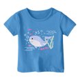 thumbnail image 5 of Zszcpp Graphic T Shirts For Newborn Girl Vogue Tee Short Sleeve Simple Cute Ocean Animal Print T-Shirt Blouse Girls Tops, 5 of 5