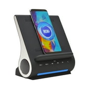 Azpen DockAll 10W Qi Wireless Charger with Bluetooth Speakers for iPhone, Samsung, LG Phones