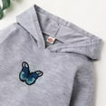 thumbnail image 4 of YEEDISON Kids Dresses for Girls Big Girls Clothes Cotton Casual Butterfly Long Sleeve Hooded Girls Dresses Spring Fall Kids Clothes for 18M-6Y, 4 of 4